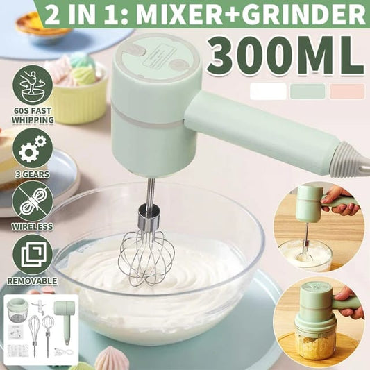 3 IN 1 WIRELESS ELECTRIC HANDHELD MIXER